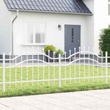 Garden Fence Woerden White 240 x 115 cm Powder-coated steel 42003968