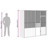 Bird Cage Anthracite 215x78x200 cm Galvanised Steel 172344
