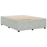 Bed Frame without Mattress Light Grey 140x200 cm Velvet 3285012