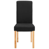 Dining Chairs 2 pcs Black Fabric 249279