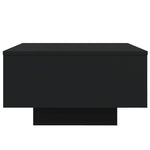 ZNTS Coffee Table with LED Lights Black 55x55x31 cm 836575