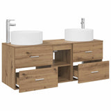 Bathroom Furniture Set 3 pcs Artisan Oak 49.5 x 44.5 x 65.5 cm 3405954