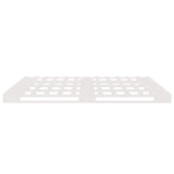 Pallet Bed without Mattress White Double Solid Wood 821433