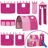 Curtains for Loft Bed with Tunnel and Tower Pink 835921