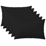Cushion with Pillow HEERLEN 6 pcs Black Fabric 924936