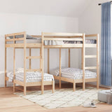 Triple Bunk Bed Frame 140x200/70x140 cm Solid Wood Pine 3308577