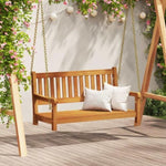 Garden Swing Bench Brown 119 x 35 x 47cm Solid Acacia wood 4105521