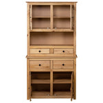Highboard 93x40.5x180 cm Solid Pine Panama Range 282700