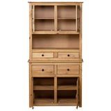 Highboard 93x40.5x180 cm Solid Pine Panama Range 282700