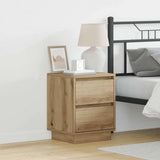 Bedside Cabinet with Drawer 2 pcs Artisan Oak 39 x 34.5 x 50 cm 869625