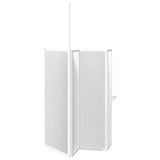 Shower Bath Screen Wall L Shape 70 x 120 x 137 cm 4 Panels Foldable 140787