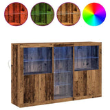LED Sideboard Old Wood 162 x 37 x 100 cm Engineered Wood 3333124