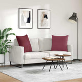 Sofa Pillows 2 pcs Wine Red 80 x 80 cm Fabric 42014043