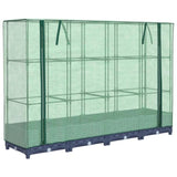 Raised Bed with Greenhouse Cover Rattan Look 160x40x123 cm 4015826