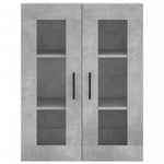 Highboard Concrete Grey 69.5x34x180 cm Engineered Wood 3198685