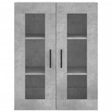 Highboard Concrete Grey 69.5x34x180 cm Engineered Wood 3198685