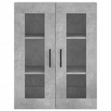 Highboard Concrete Grey 69.5x34x180 cm Engineered Wood 3198685