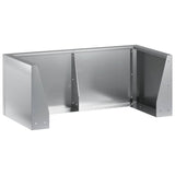 Retaining Wall 4 pcs 100 x 100 x 30 cm Galvanised Steel Silver 3449203