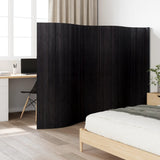 Room Divider Black Width 400 cm Height 165 cm Bamboo 376997