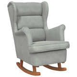 Rocking Chair with Cushion Light Grey 92 x 71 x 100 cm Plywood 42012850