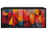 Wall-mounted TV Cabinet HEESCH 69 x 33 x 40 cm Black Oak 8007128