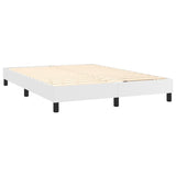 Box Spring Bed Frame White Double Faux Leather 3121184