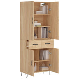 Highboard Sonoma Oak 69.5x34x180 cm Engineered Wood 3198180
