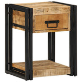Bedside Cabinet 40x35x50 cm Solid Rough Wood Mango 4016688