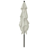 3-Tier Garden Parasol with Aluminium Pole Sand 2.5x2.5 m 313836