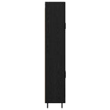 Highboard 2 pcs Black Oak Engineered Wood 3416241