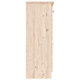 Shoe Cabinet ALTA 77x35x96 cm Solid Wood Pine 353925