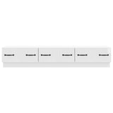 TV Cabinet High Gloss White 147 x 34.5 x 27 cm Engineered Wood 895399
