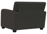 Armchair Black Faux Lamb Fleece 42043410