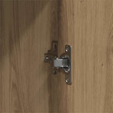 Bathroom Furniture Set with Shelf 3 pcs Brown Engineered wood 3334361