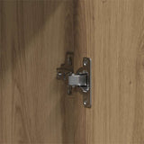 Bathroom Furniture Set with Door 4 pcs Brown 33 x 33 x 185.5 cm 3334410