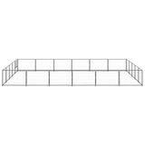 Dog Kennel Black 30 m Steel 3082158