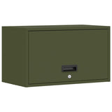 Wall Cabinet for Garage with Gas-lift Door Olive green 883283