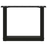 Coffee Table Legs U-Shaped 2 pcs Black 40x cm Steel 4013132