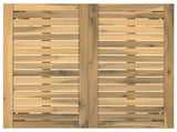 Garden Dinner Table White 70 x 68.5 x 75 cm Solid Acacia Wood 901757