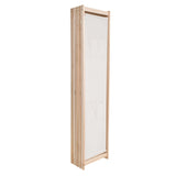 5-Panel Room Divider Cream 200x170x4 cm Fabric 247106