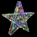 3D Star with 50 LEDs Multicolour 55 x 53.5 x 10 cm Acrylic 42019101