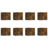 Wall-mounted TV Cabinets 8 pcs Smoked Oak 30.5x30x30 cm 3120323