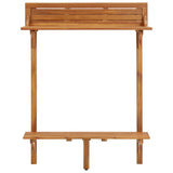 Balcony Bar Table 90x37x122.5 cm Solid Acacia Wood 310253