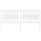 Bed Headboard White 185.5x4x100 cm Solid Wood Pine 818586