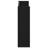 Shoe Cabinet 2 pcs Black Oak 83 x 18 x 60 cm Engineered Wood 875027