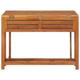 Garden Planter Table With Chair Brown Solid acacia wood Medium 45910