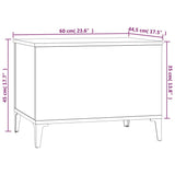 ZNTS Coffee Table Grey Sonoma 60x44.5x45 cm Engineered Wood 819578
