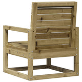 Garden Lounge Set Natural wood Vacuum pressure treated pine wood 832556