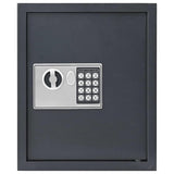 Digital Safe with Lock Dark grey 30 x 10 x 36.5 cm Steel 42011319