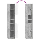 4 Piece Bathroom Cabinet Set UTRECHT Concrete Grey 3417975